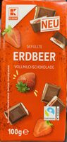 Gefüllte Erdbeer Vollmilchschokolade