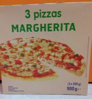 3 pizzas margherita