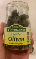 Kräuteroliven, Schwarz, Trocken Eingelegt