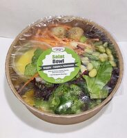 Salat-Bowl Veggie - Falafel & Edamame mit Vinaigrette-Dressing