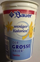 Der große Bauer Vanille weniger Kalorien