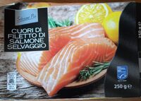 Cuori di filetto di salmone selvaggio