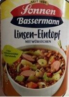 Linseneintopf mit Würstchen