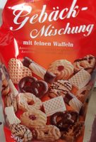 Gebäck-Mischung mit feinen Waffeln