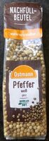 Pfeffer weiß ganze Körner