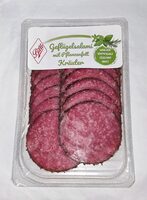 Geflügelsalami mit Pflanzenfett - Kräuter
