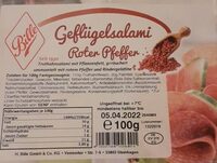 Geflügelsalami Roter Pfeffer