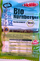 Bio Nürnberger Rostbratwurst