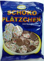 Schokoplätzchen mit Nonpareille