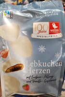 Weisse Lebkuchen Herzen