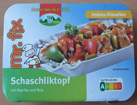 Schaschliktopf mit Reis