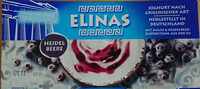 Elinas Joghurt nach griechischer Art - Heidelbeere 4003490323747 Joghurt nach griechischer Art mit Zucker und 8,1% Heidelbeeren, 9,4% Fett im Milchanteil. Aus Kuhmilch