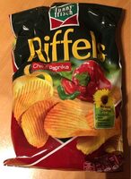 Kartoffelchips mit Chili- und Paprika-Geschmack