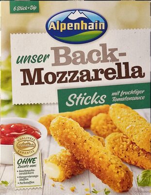 Back-Mozarella-Sticks mit Tomatensauce