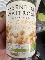 Chickpeas in water