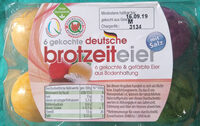6 gekochte deutsche brotzeiteier