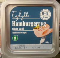 Hamburgerryg tilsat vand