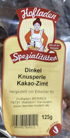 Dinkel Knusperle Kakao-Zimt