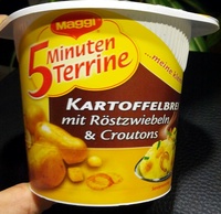 Kartoffelbrei mit Röstzwiebeln & Croutons