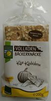 Vollkorn Bäckerknäcke Käse Kürbiskern