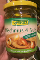 Mischmus 4 Nuts, 500 GR Glas