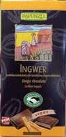 Ingwer - Zartbitterschokolade mit kandierten Ingwerstückchen - Ginger chocolate