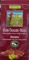 Havana chocolat au lait rhum raisin noisettes
