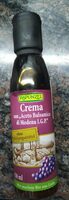 Crema con aceite balsámico de módena