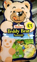 Teddy bear sausage