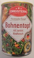 Bohneneintopf mit zartem Rindfleisch