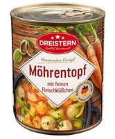 Hausmacher Möhreneintopf mit feinen Fleischklößchen