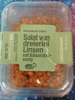 Salat von dreierlei Linsen mit Balsamicoessig