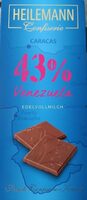 43% Venezuela Edelvollmilch Schokolade