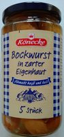 Bockwurst in Eigenhaut