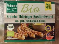 Frische Thüringer Bio-Rostbratwurst