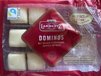 Dominos mit Weißer Schokolade, Doppler Gegüllt