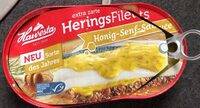 Heringsfilet in Honig-Senf Sauce