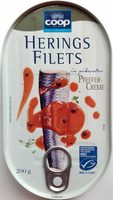 Heringsfilets in pikanter Pfeffer-Creme