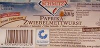 Paprika-Zwiebelmettwurst