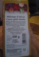Mélange épices curry gold moulu