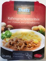Schlemmerland Rahmgeschnetzeltes vom Schwein mit K...