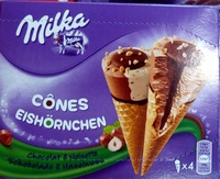 Cônes chocolat & noisette