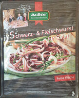 Schwarz- und Fleischwurst für Salat
