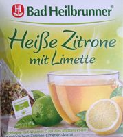 Bad Heilbrunner Heiße Zitrone Mit Limette