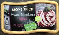 Schwarze Johannisbeere Eis mit Joghurt