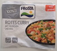 Rotes Curry mit Hähnchen und Reis