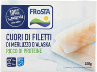 Cuori di filetti di merluzzo d'alaska ricco dIGProteine