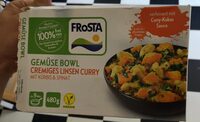 Gemüsebowl Cremiges Linsencurry mit Kürbis & Spinat