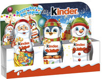 Kinder mini moulage confiserie en forme de personnage recouverte de chocolat superieur au lait 15gx3