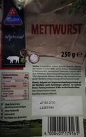 Mettwurst, luftgetrocknet